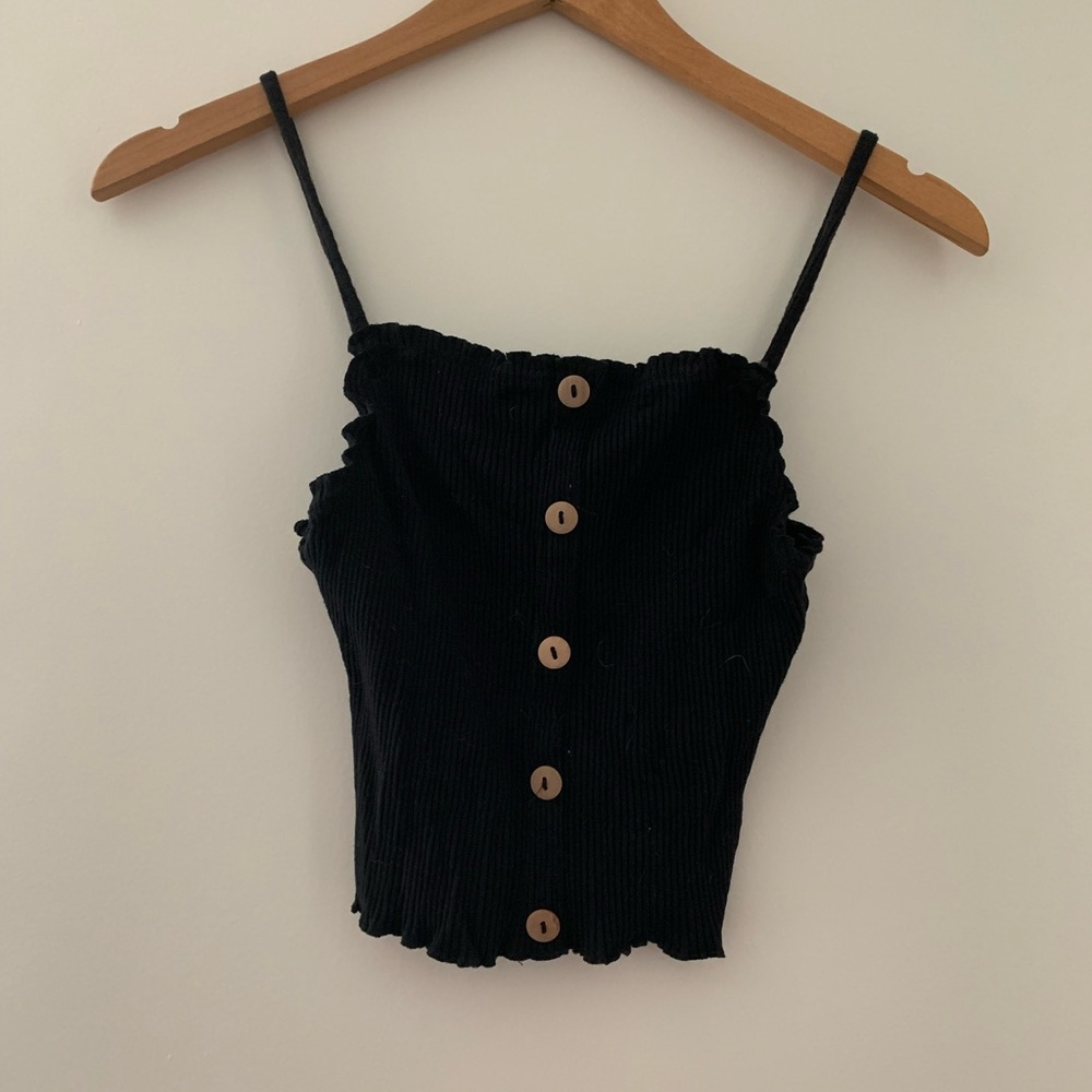 Black stretch cami